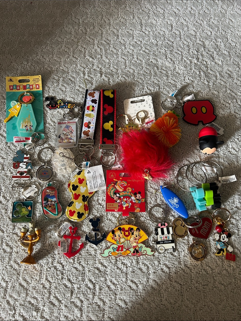 Assorted Lot of Disney Keychains